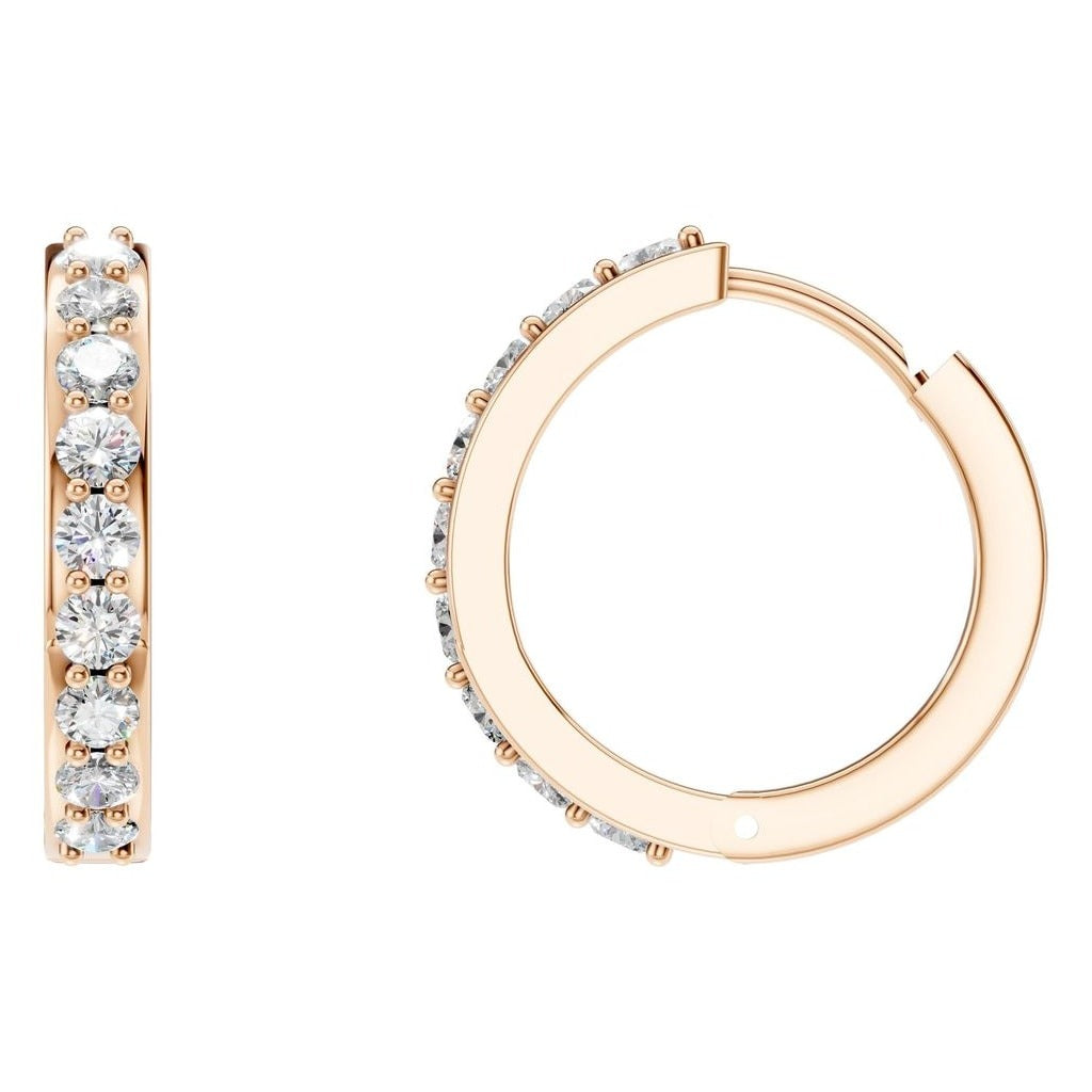 EA-1315 Rose Gold Earrings SET - Main View