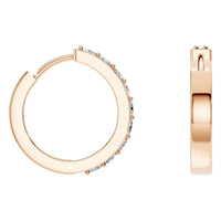 EA-1315 Rose Gold Earrings SET - Angle View