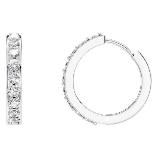 EA-1315 White Gold Earrings SET - Main View