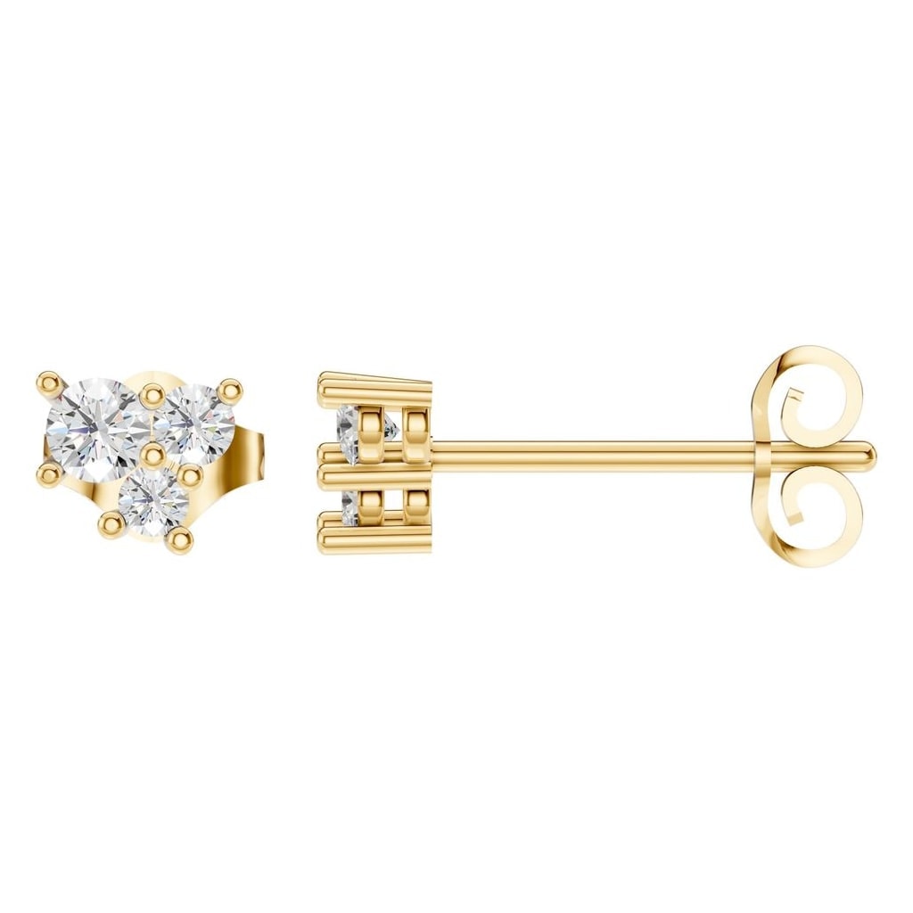 EA-1461 Yellow Gold Earrings SET - Main View