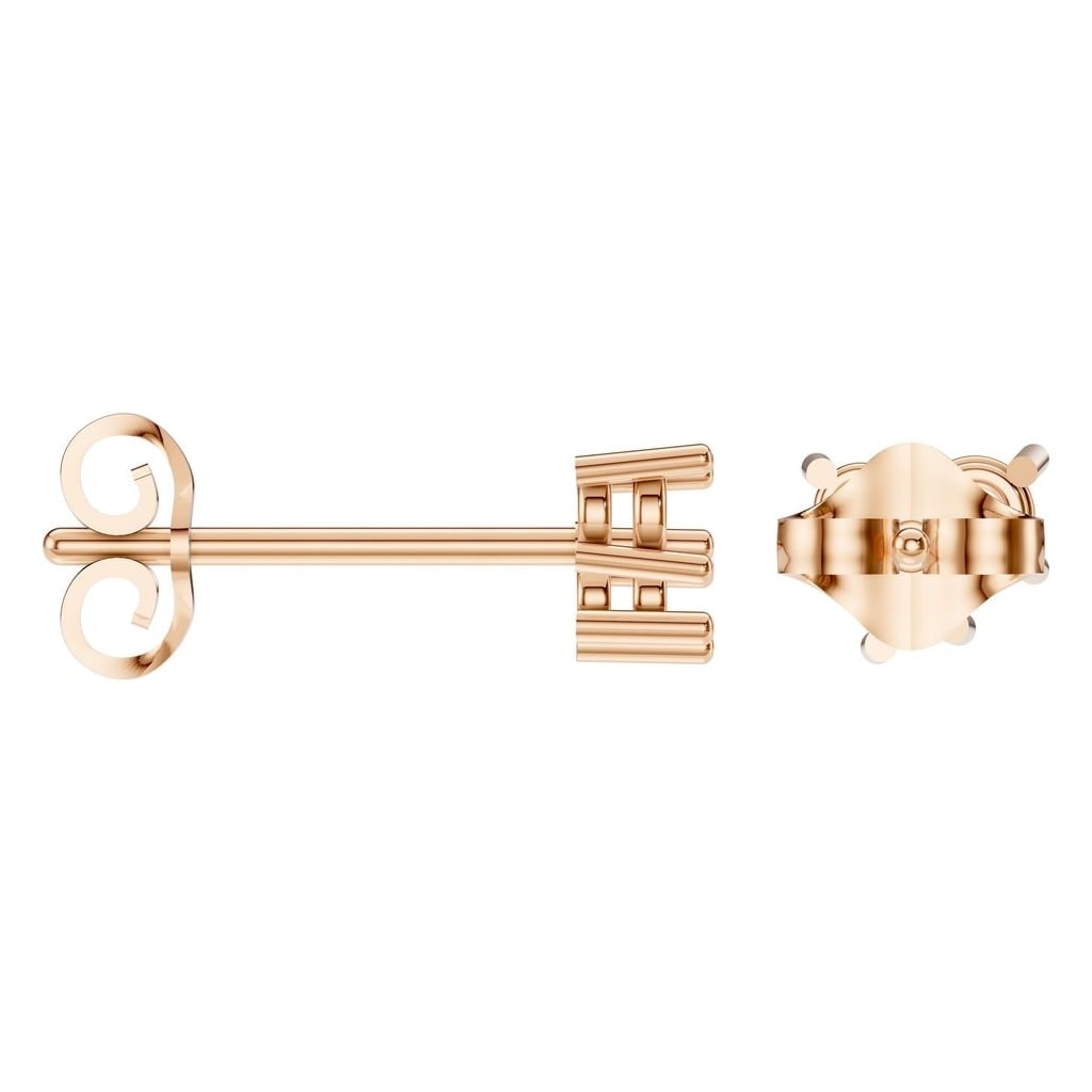 EA-1461 Rose Gold Earrings UNSET - ANGLE