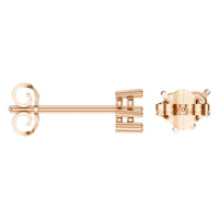EA-1461 Rose Gold Earrings UNSET - ANGLE