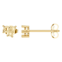 EA-1461 Yellow Gold Earrings UNSET - Main View