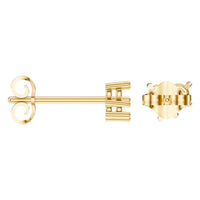 EA-1461 Yellow Gold Earrings UNSET - ANGLE