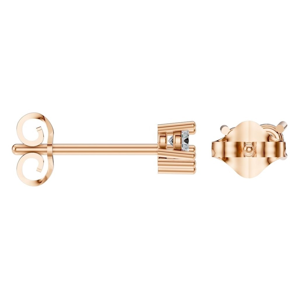 EA-1461 Rose Gold Earrings SET - ANGLE