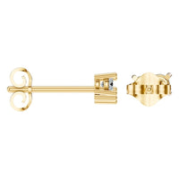EA-1461 Yellow Gold Earrings SET - ANGLE