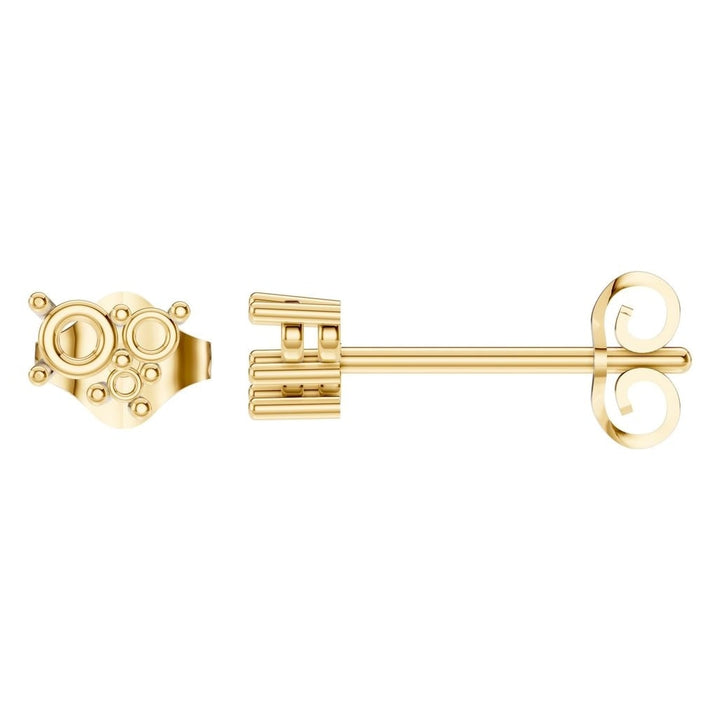 Three Stone Earrings Mounting - Round 2.8mm