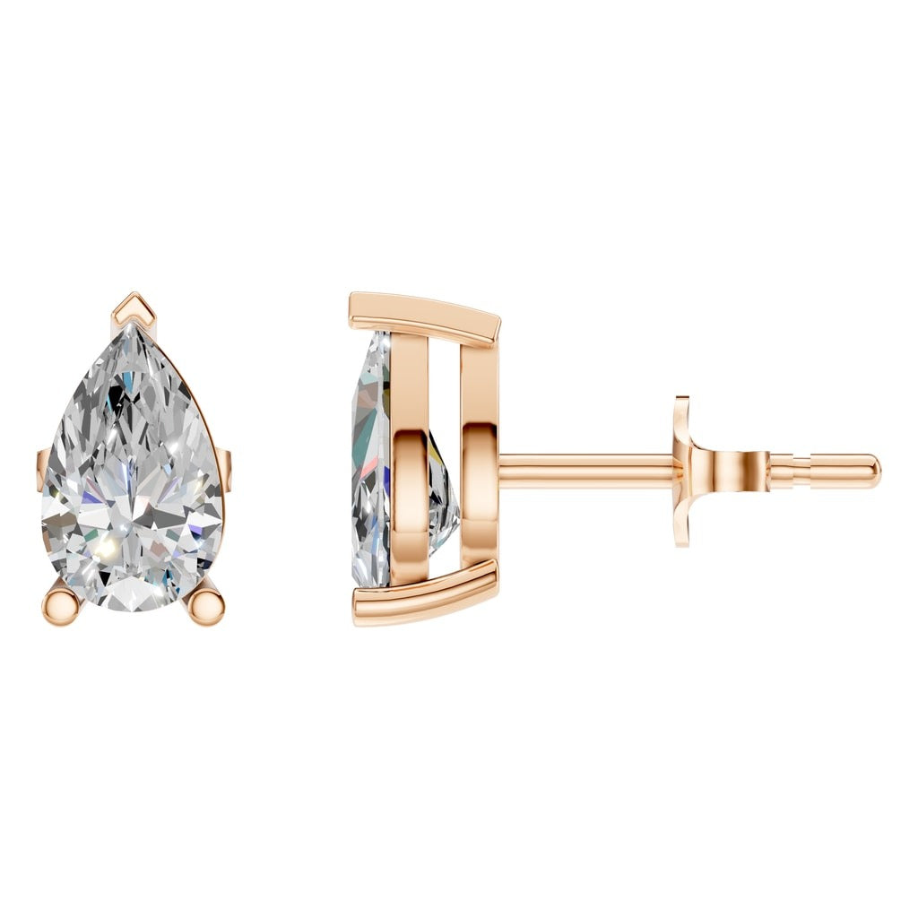 EA-1865 Rose Gold Earrings SET - Main View