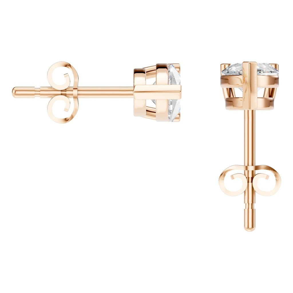 EA-1865 Rose Gold Earrings SET - Back View