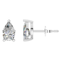 EA-1865 White Gold Earrings SET - Main View