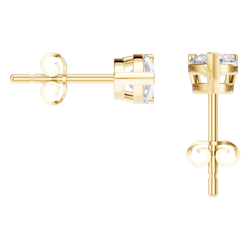 EA-1865 Yellow Gold Earrings SET - Back View