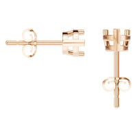 EA-1865 Rose Gold Earrings UNSET - Back View