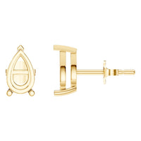 EA-1865 Yellow Gold Earrings UNSET - Main View