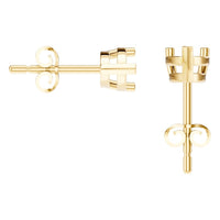 EA-1865 Yellow Gold Earrings UNSET - Back View