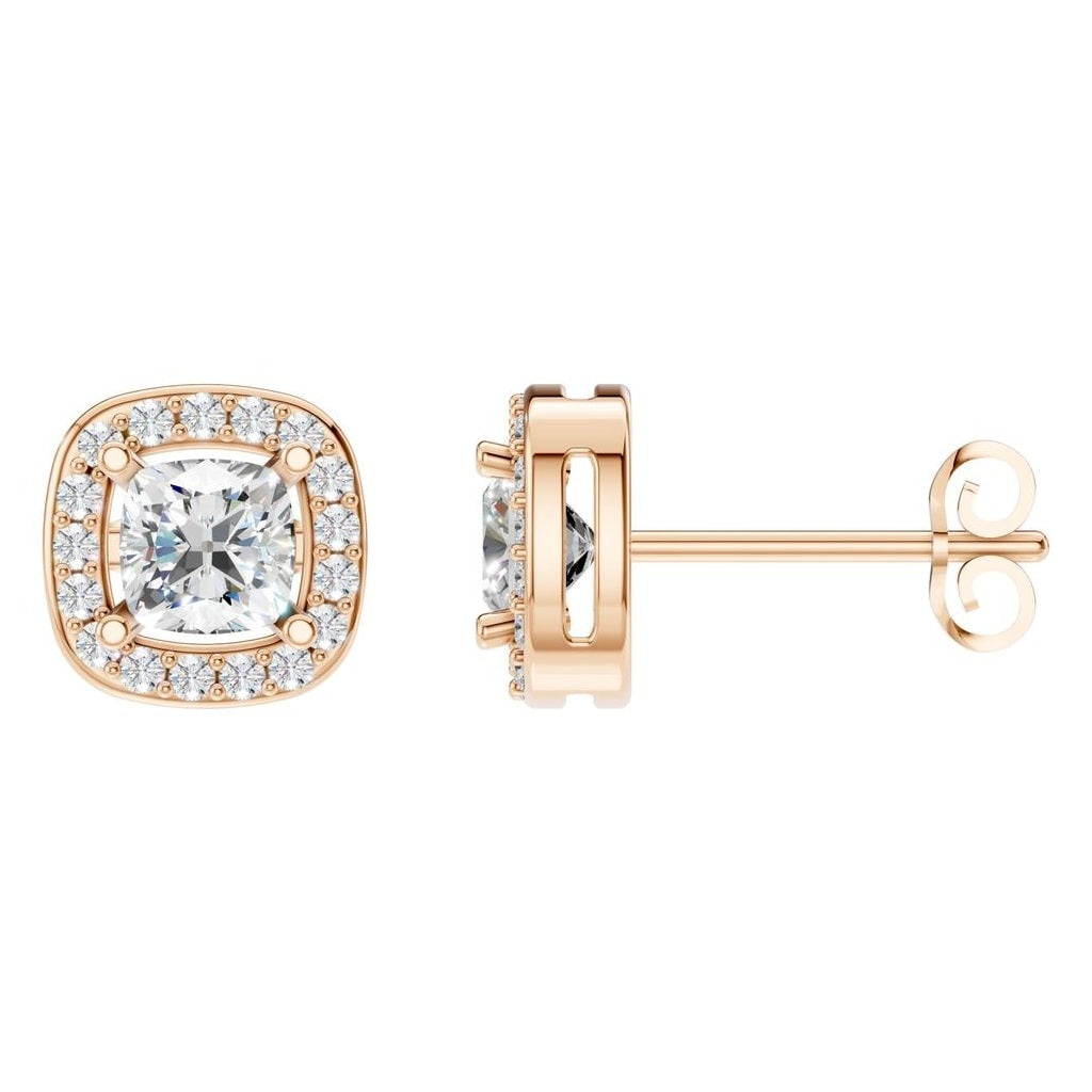 EA-1909 Rose Gold Earrings SET - Main View