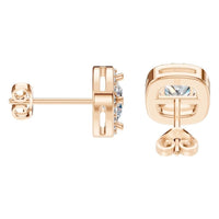EA-1909 Rose Gold Earrings SET - Side View