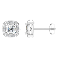 EA-1909 White Gold Earrings SET - Main View
