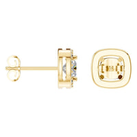 EA-1909 Yellow Gold Earrings SET - Angle View