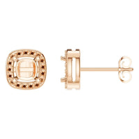 EA-1909 Rose Gold Earrings UNSET - Main View