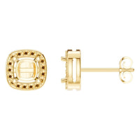 EA-1909 Yellow Gold Earrings UNSET - Main View