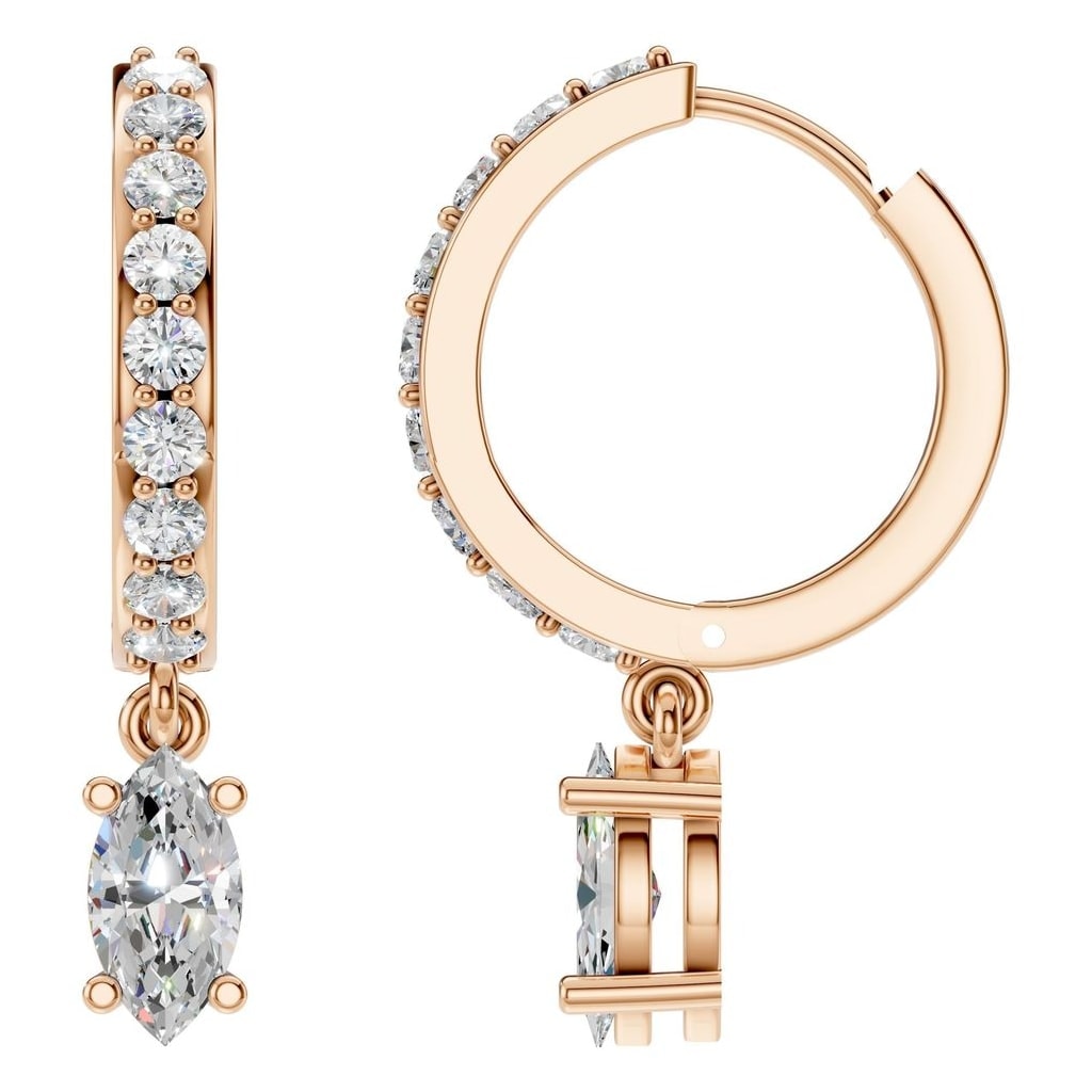 EA-2552 Rose Gold Earrings SET - Main View