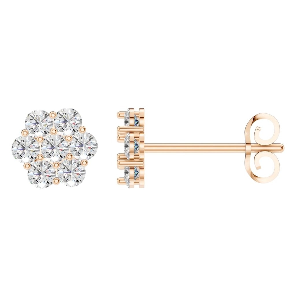EA-2903 Rose Gold Earrings SET - Main View