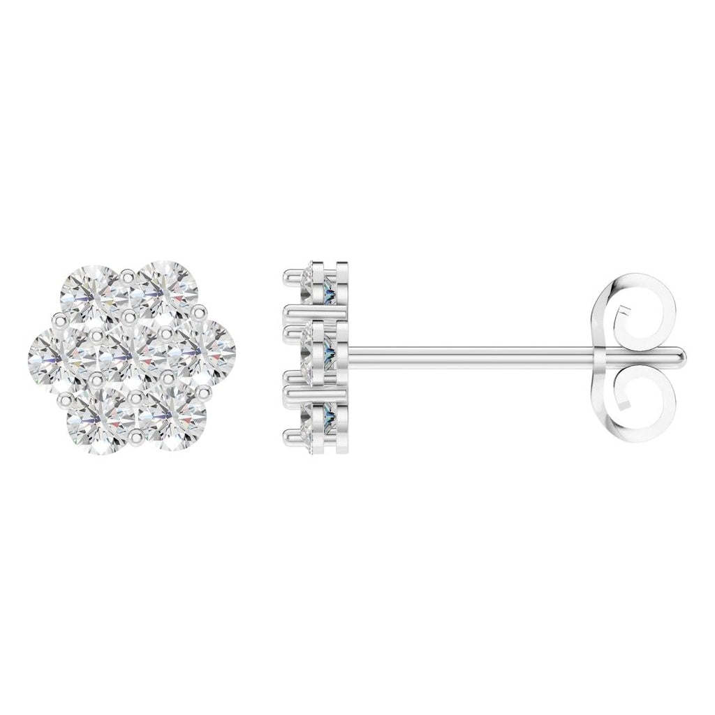 EA-2903 White Gold Earrings SET - Main View
