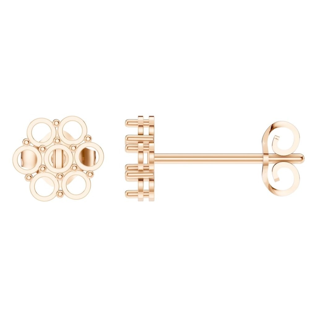 EA-2903 Rose Gold Earrings UNSET - Main View