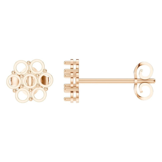 EA-2903 Rose Gold Earrings UNSET - Main View
