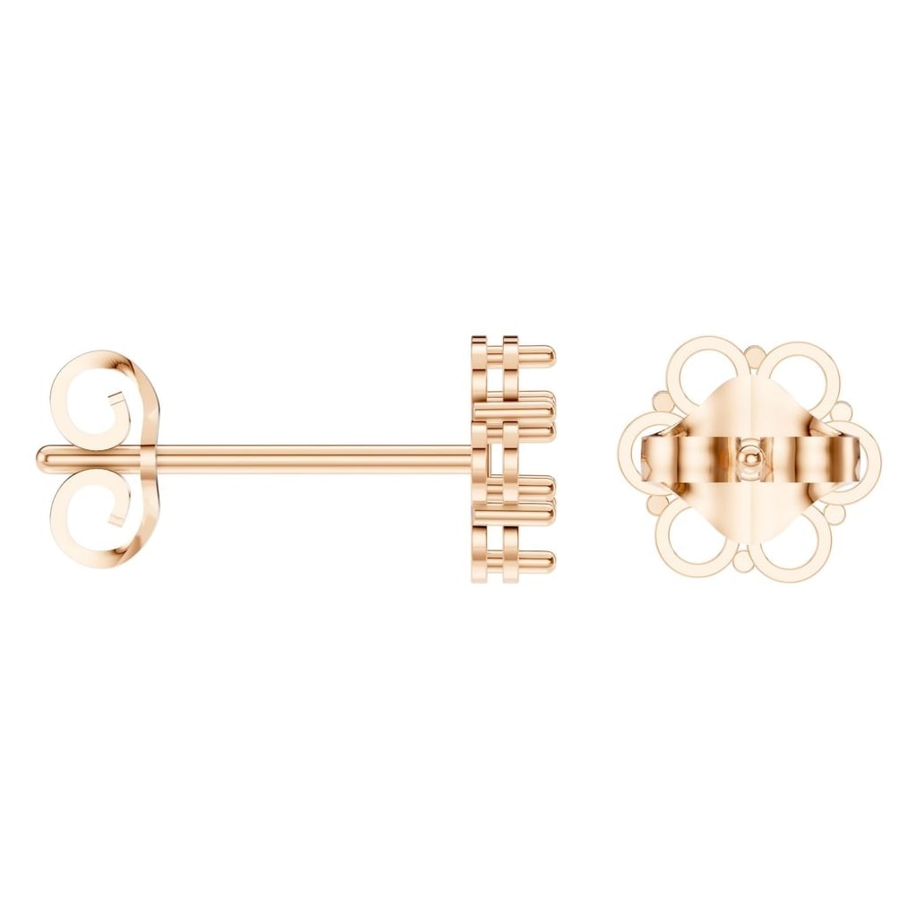 EA-2903 Rose Gold Earrings UNSET - ANGLE