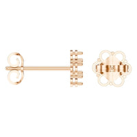 EA-2903 Rose Gold Earrings UNSET - ANGLE