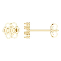 EA-2903 Yellow Gold Earrings UNSET - Main View