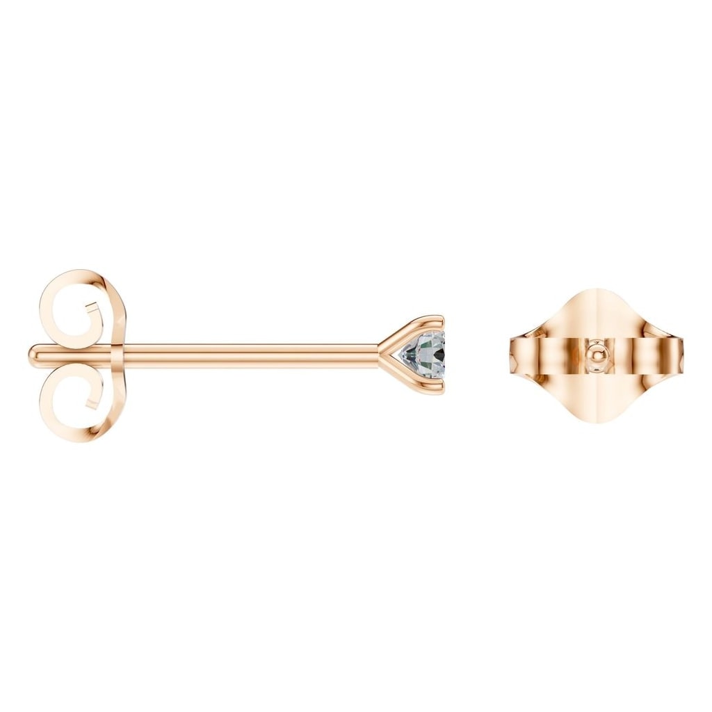 EA-2998 Rose Gold Earrings SET - ANGLE