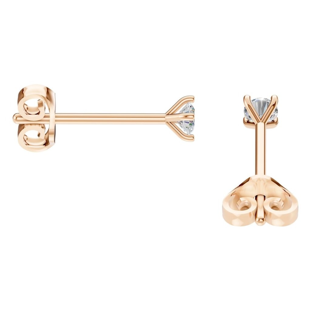 EA-2998 Rose Gold Earrings SET - Side View