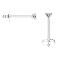 EA-2998 White Gold Earrings SET - BACK