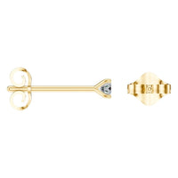 EA-2998 Yellow Gold Earrings SET - ANGLE