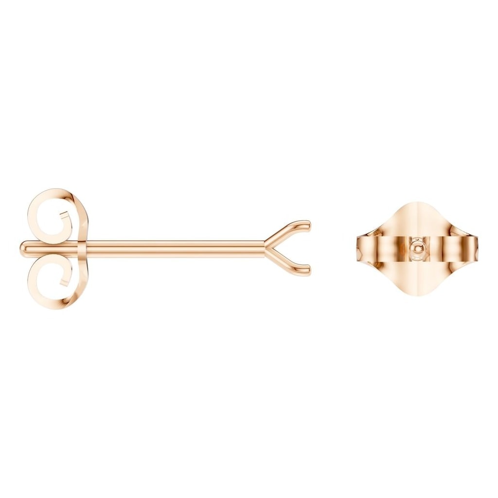 EA-2998 Rose Gold Earrings UNSET - ANGLE