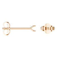 EA-2998 Rose Gold Earrings UNSET - ANGLE