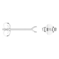 EA-2998 White Gold Earrings UNSET - ANGLE