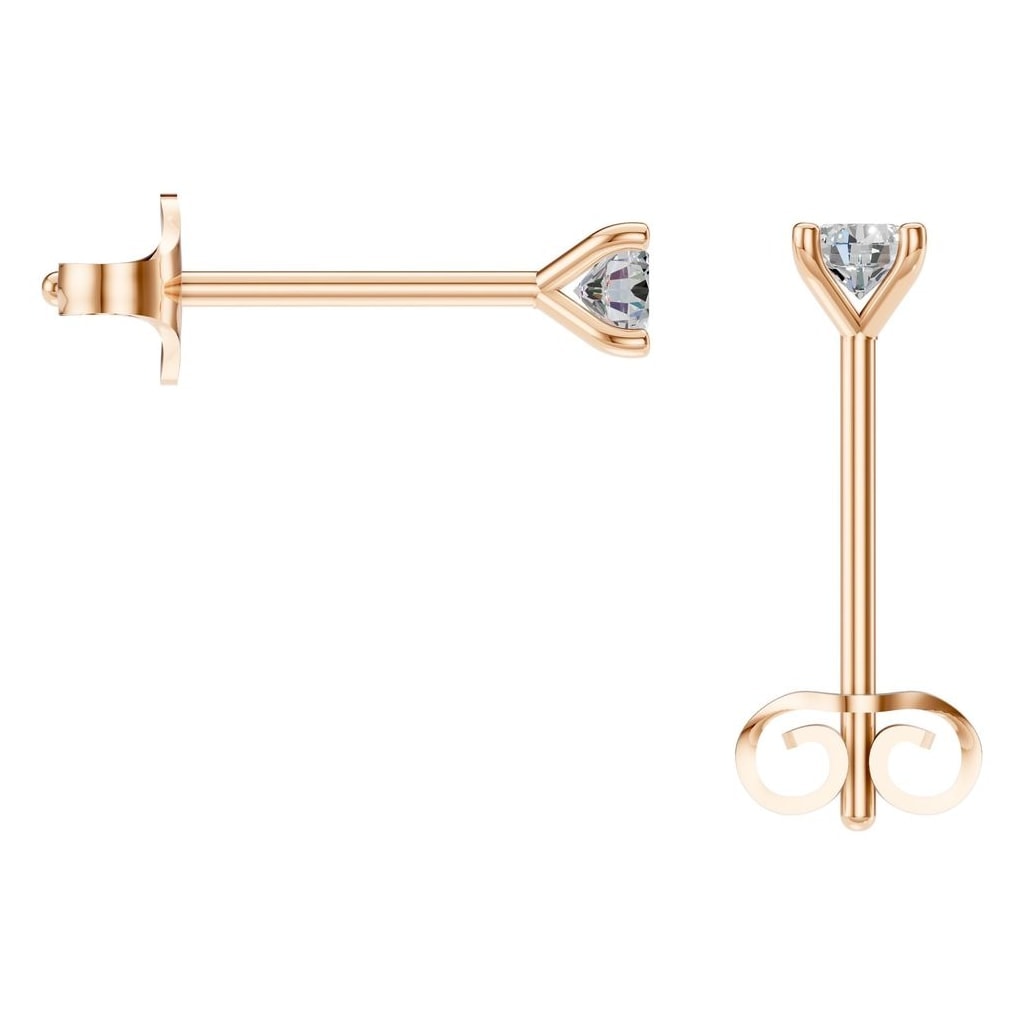 EA-2998 Rose Gold Earrings SET - BACK