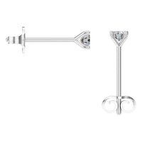 EA-2998 White Gold Earrings SET - BACK