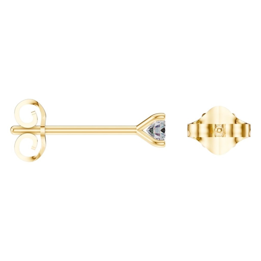 EA-2998 Yellow Gold Earrings SET - ANGLE