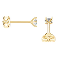 EA-2998 Yellow Gold Earrings SET - Side View