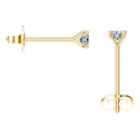 EA-2998 Yellow Gold Earrings SET - BACK