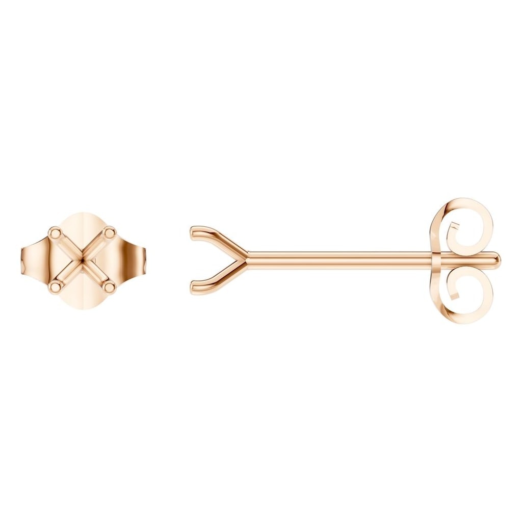EA-2998 Rose Gold Earrings UNSET - Main View