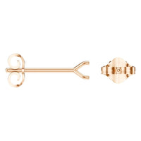 EA-2998 Rose Gold Earrings UNSET - ANGLE