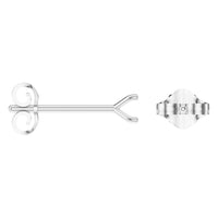 EA-2998 White Gold Earrings UNSET - ANGLE