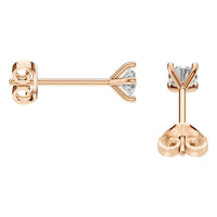 EA-2998 Rose Gold Earrings SET - Side View