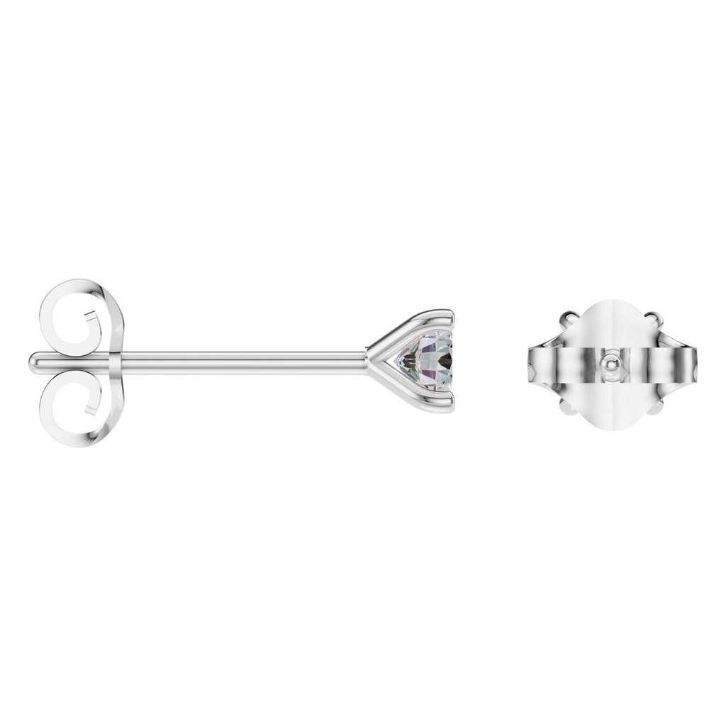 EA-2998 White Gold Earrings SET - ANGLE