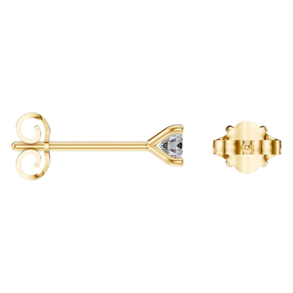 EA-2998 Yellow Gold Earrings SET - ANGLE